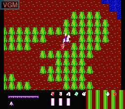 In-game screen of the game Ganso Saiyuuki - Super Monkey Daibouken on Nintendo NES