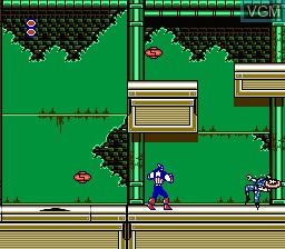 In-game screen of the game Captain America and the Avengers on Nintendo NES