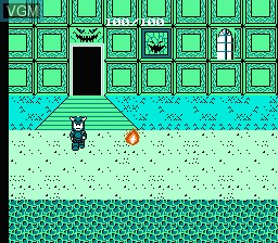 In-game screen of the game Deadly Towers on Nintendo NES