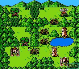 In-game screen of the game Dragon Buster II - Yami no Fuuin on Nintendo NES