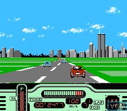 In-game screen of the game Formula One - Built to Win on Nintendo NES