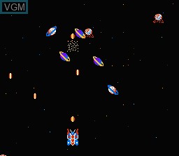In-game screen of the game Galactic Crusader on Nintendo NES