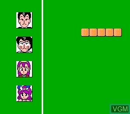 In-game screen of the game Gambler Jiko Chuushinha on Nintendo NES