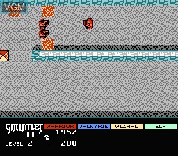 In-game screen of the game Gauntlet II on Nintendo NES