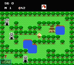 In-game screen of the game Gegege no Kitaro - Youkai Daimakyou on Nintendo NES