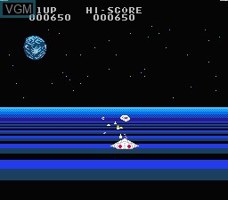 In-game screen of the game Geimos on Nintendo NES