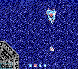 In-game screen of the game Image Fight on Nintendo NES