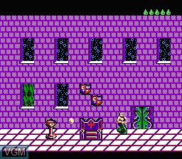 In-game screen of the game King Neptune's Adventure on Nintendo NES