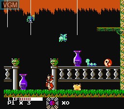 In-game screen of the game Master Chu and the Drunkard Hu on Nintendo NES