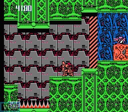 In-game screen of the game Metal Storm on Nintendo NES