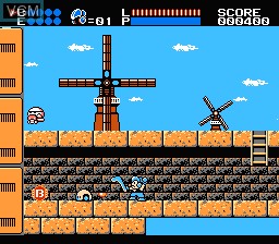 In-game screen of the game Power Blazer on Nintendo NES
