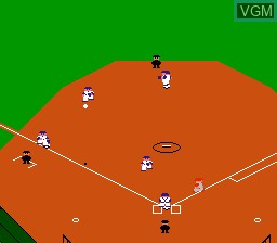 In-game screen of the game Pro Yakyuu Family Stadium '88 Nendoban on Nintendo NES