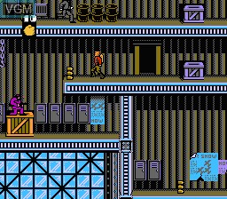 In-game screen of the game Rocketeer, The on Nintendo NES