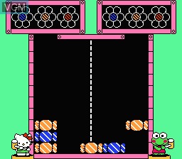 In-game screen of the game Sanrio Carnival 2 on Nintendo NES
