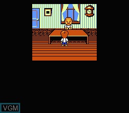 In-game screen of the game Square no Tom Sawyer on Nintendo NES