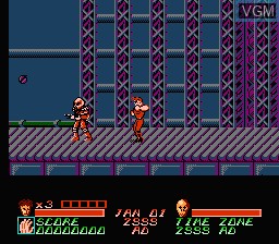 In-game screen of the game Time Lord on Nintendo NES
