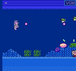 In-game screen of the game Sea of Dreamland on Nintendo NES