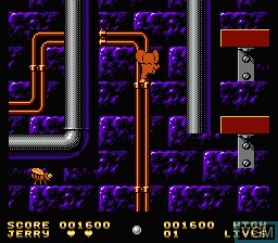 In-game screen of the game Tom & Jerry - The Ultimate Game of Cat and Mouse! on Nintendo NES