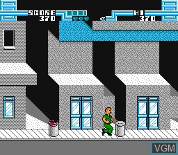In-game screen of the game Total Recall on Nintendo NES