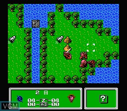 In-game screen of the game Zoids - Mokushiroku on Nintendo NES