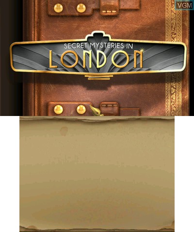Title screen of the game Secret Mysteries in London on Nintendo 3DS