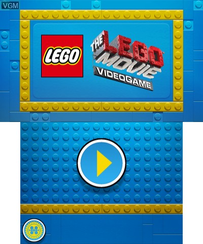 Title screen of the game LEGO Movie Videogame, The on Nintendo 3DS