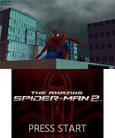 Title screen of the game Amazing Spider-Man 2, The on Nintendo 3DS