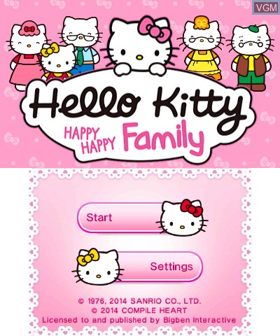 Hello Kitty Happy Happy Family for Nintendo 3DS - The Video Games Museum