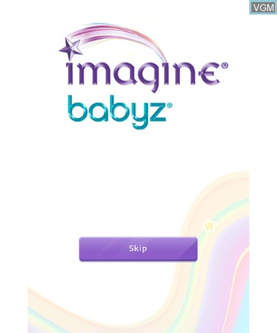 Title screen of the game Imagine Babyz on Nintendo 3DS