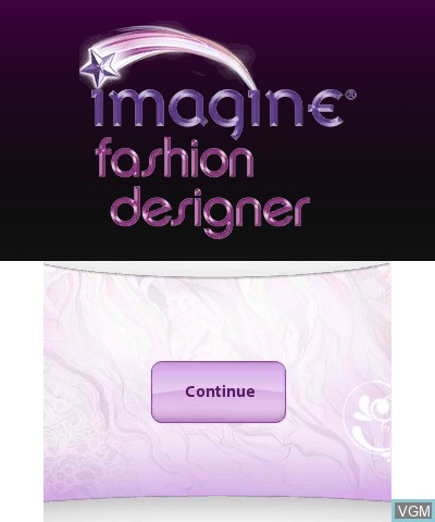 Title screen of the game Imagine - Fashion Designer on Nintendo 3DS