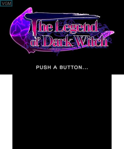 Title screen of the game Legend of Dark Witch, The on Nintendo 3DS