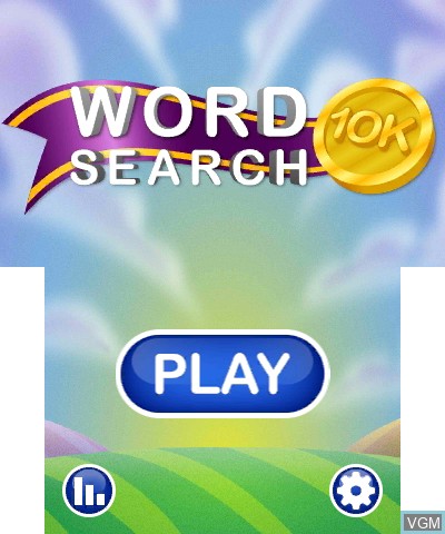 Title screen of the game Word Search 10K on Nintendo 3DS