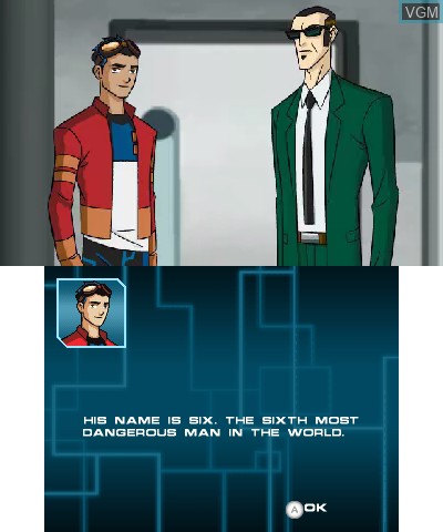 Menu screen of the game Generator Rex - Agent of Providence on Nintendo 3DS