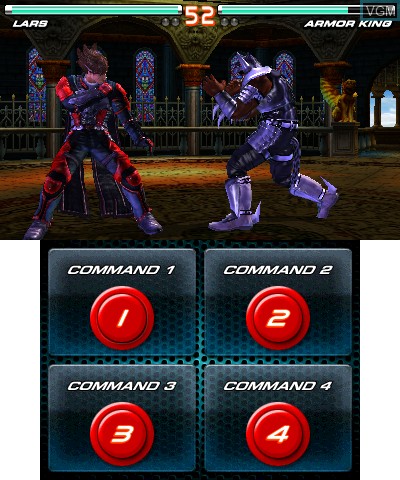 In-game screen of the game Tekken 3D - Prime Edition on Nintendo 3DS