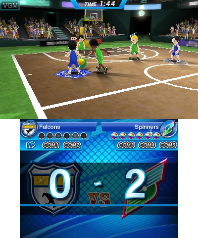 In-game screen of the game Sports Island 3D on Nintendo 3DS