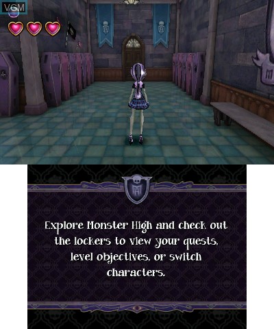 In-game screen of the game Monster High - 13 Wishes on Nintendo 3DS