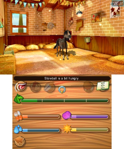 In-game screen of the game 2in1 - Horses 3D on Nintendo 3DS