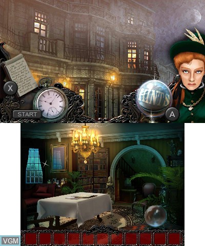 In-game screen of the game Mystery Murders - Jack the Ripper on Nintendo 3DS