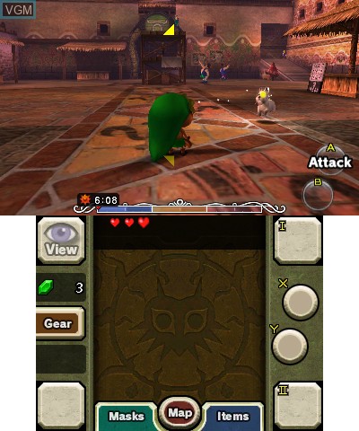 In-game screen of the game Legend of Zelda, The - Majora's Mask 3D on Nintendo 3DS