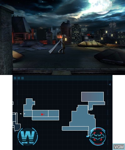 In-game screen of the game Batman - Arkham Origins Blackgate on Nintendo 3DS