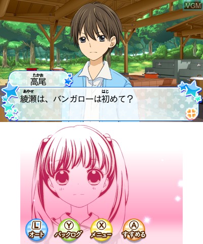 In-game screen of the game 12-sai. Torokeru Puzzle Futari no Harmony on Nintendo 3DS