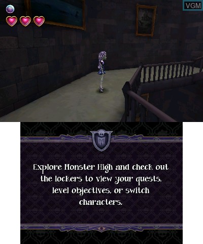 In-game screen of the game Monster High - 13 Wishes on Nintendo 3DS