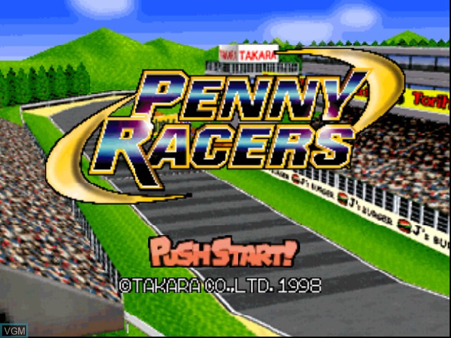 Title screen of the game Penny Racers on Nintendo 64