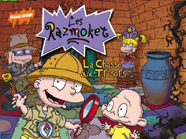 Title screen of the game Razmoket, Les - La Chasse aux Trésors on Nintendo 64