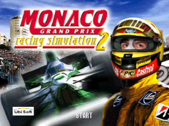Title screen of the game Monaco Grand Prix - Racing Simulation 2 on Nintendo 64