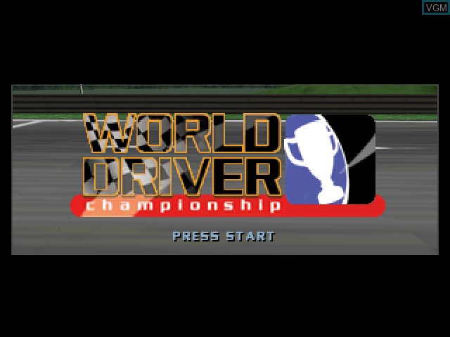 Title screen of the game World Driver Championship on Nintendo 64