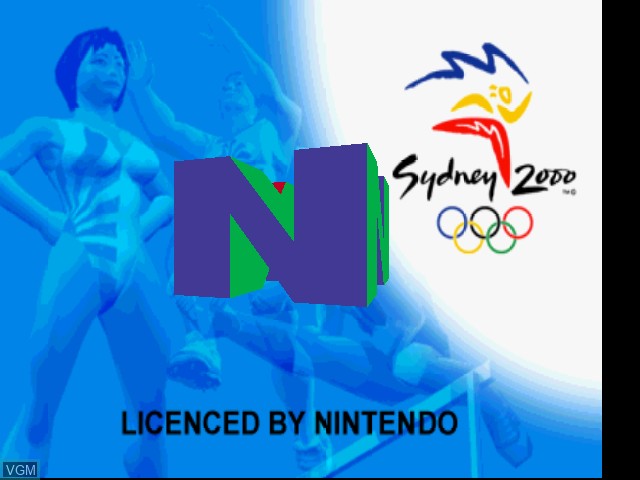 Title screen of the game Sydney 2000 on Nintendo 64