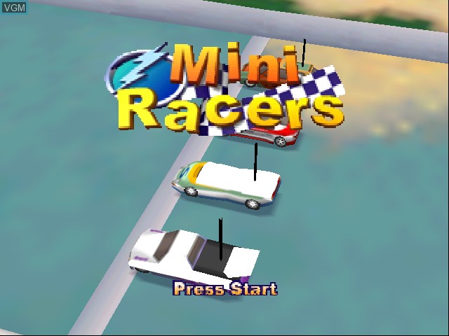 Title screen of the game Mini Racers on Nintendo 64