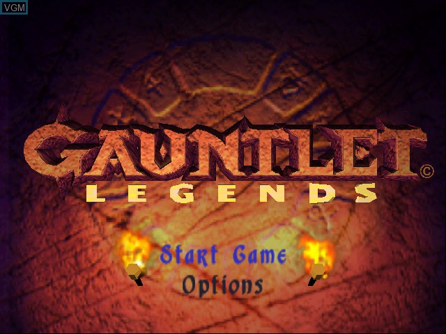Title screen of the game Gauntlet Legends on Nintendo 64