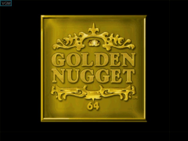 Title screen of the game Golden Nugget 64 on Nintendo 64